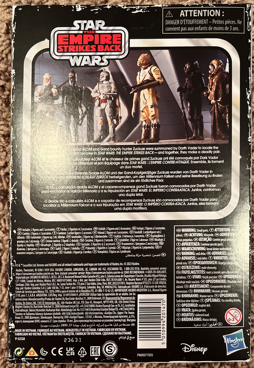 Retro Star Wars : Zuckuss 4-LOM 2-Pack - Hasbro (Star Wars: Episode V - The Empire Strikes Back) action figure collectible [Barcode 5010994201470] - Main Image 2