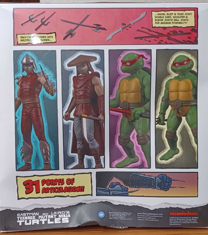 Bst Axn: Mirage Comics 4 Pack 2 - The Loyal Subjects (TMNT) action figure collectible [Barcode 850018355858] - Main Image 2