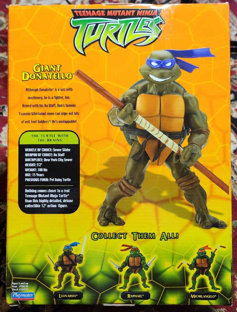 Teenage Mutant Ninja Turtles Fox Box 12” Giant Donatello  - Playmates (Teenage Mutant Ninja Turtles) action figure collectible [Barcode 043377541424] - Main Image 2