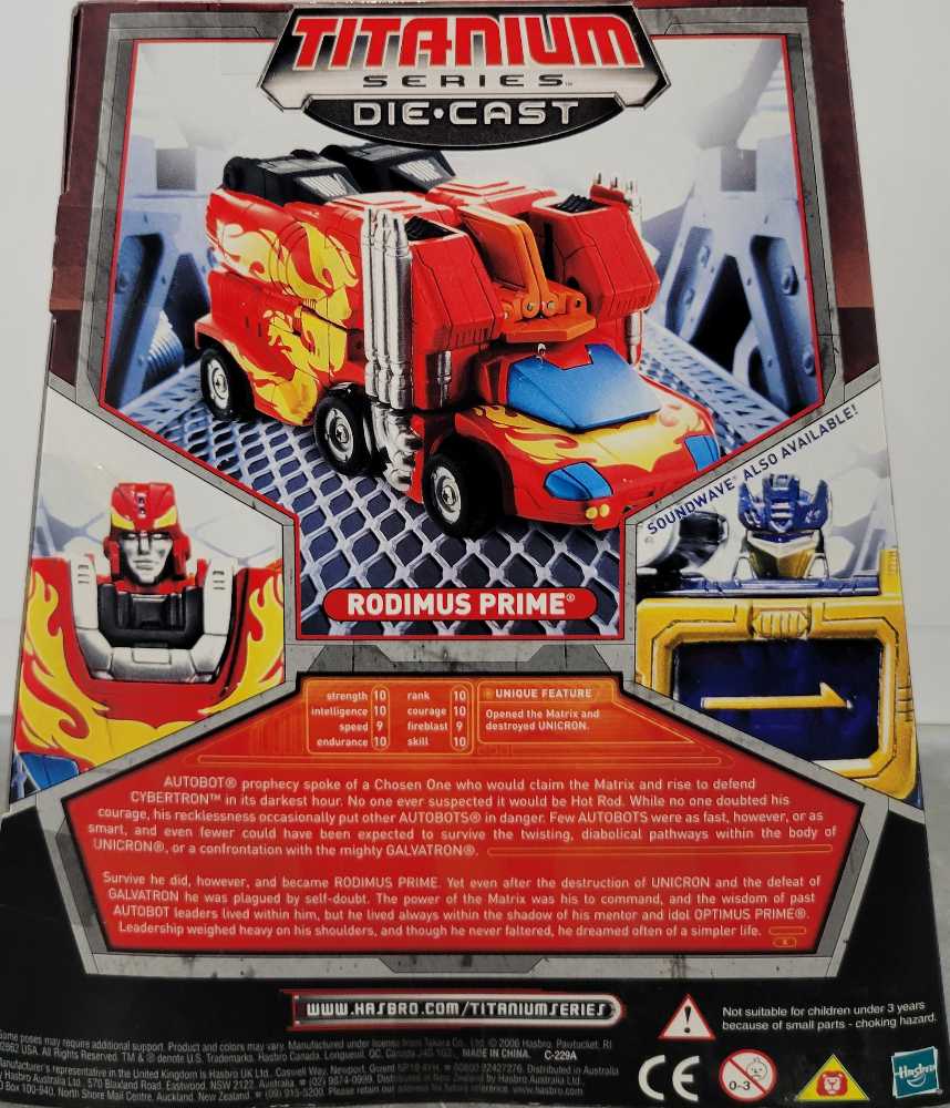 Rodimus Prime Hot Rod Hotrod Boxed - Hasbro (Titanium) action figure collectible - Main Image 3