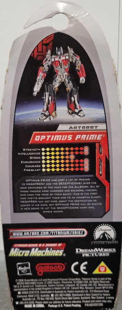 Optimus Prime Movie  - Hasbro (Titanium 3”) action figure collectible - Main Image 3