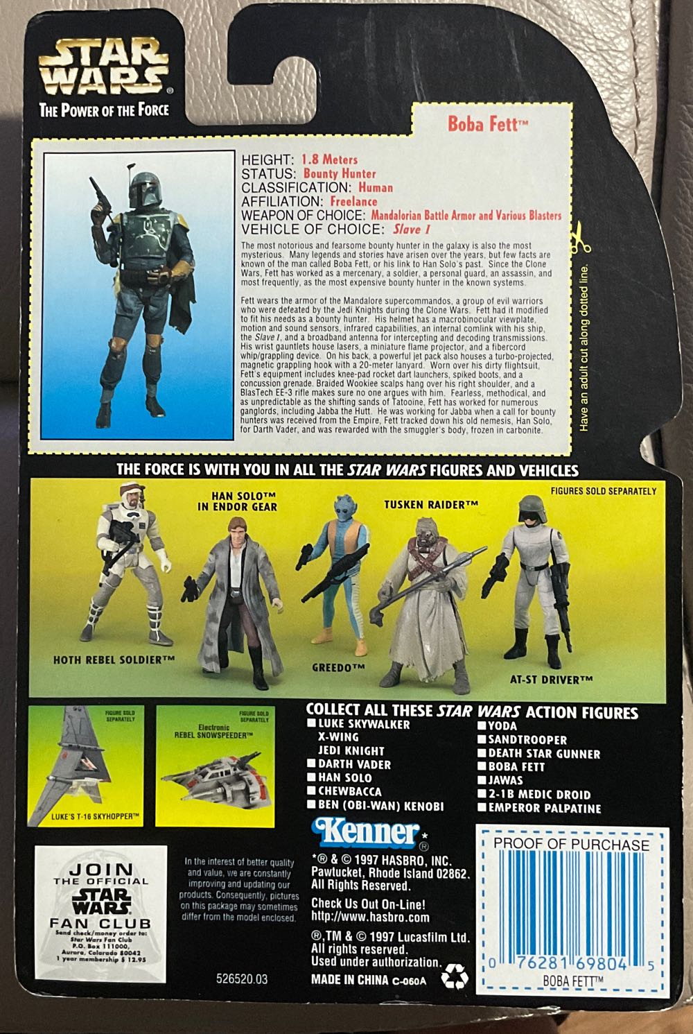 Power Of The Force (GC) - Boba Fett - Hasbro (Empire Strikes Back) action figure collectible - Main Image 2