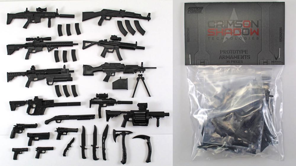 Crimson Shadow Prototype Armaments - Valaverse (Action Force Accesories) action figure collectible - Main Image 3