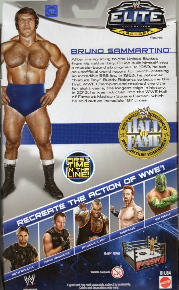 Bruno Sammartino - WWE Mattel (WWE Elite Series 25 (2014)) action figure collectible - Main Image 2