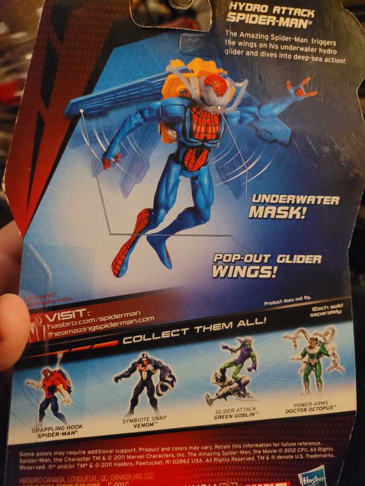 The Amazing Spider-man: Comic Series Hydro Attack Spider-man Action Figure  action figure collectible [Barcode 653569675884] - Main Image 2