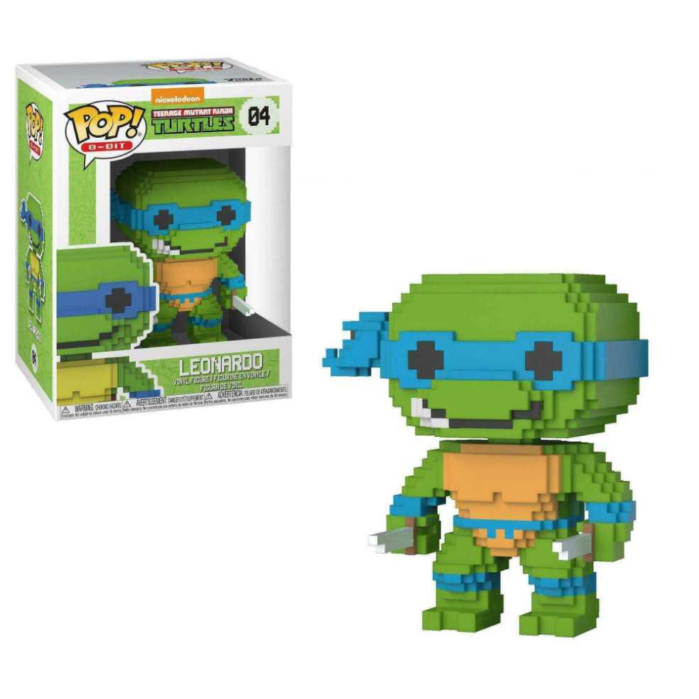 TMNT: Funko Pop! Teenage Mutant Ninja Turtles 8-Bit - Leonardo #04 - Funko Pop! 8-Bit (Teenage Mutant Ninja Turtles) action figure collectible [Barcode 889698229814] - Main Image 2