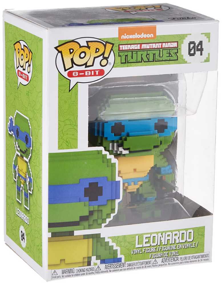 TMNT: Funko Pop! Teenage Mutant Ninja Turtles 8-Bit - Leonardo #04 - Funko Pop! 8-Bit (Teenage Mutant Ninja Turtles) action figure collectible [Barcode 889698229814] - Main Image 3