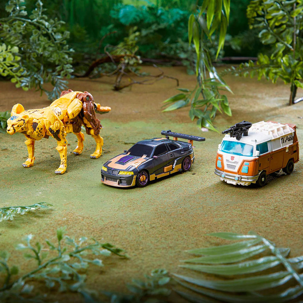 Rise Of The Beasts Deluxe Class Wheeljack, Nightbird, And Cheetor - Hasbro (Transformers) action figure collectible - Main Image 2