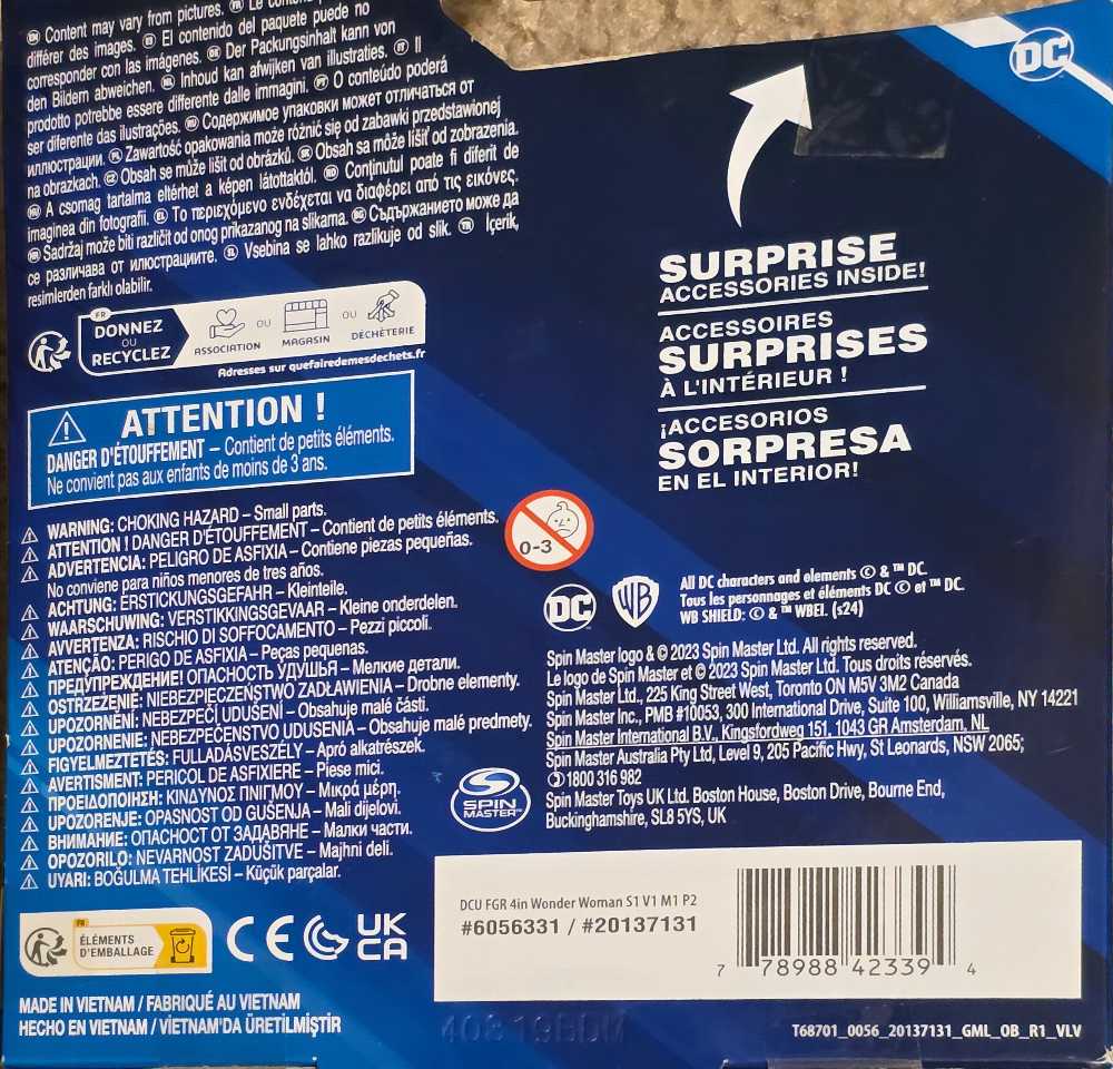 Wonder Woman - Spin Master (DC Heroes Unite) action figure collectible [Barcode 778988423394] - Main Image 3