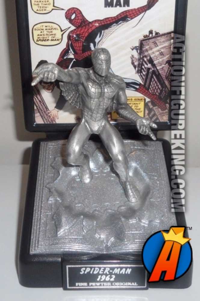 Fine Pewter Comic Book Champions Spider-man Silver Age   action figure collectible [Barcode 095949100003] - Main Image 2