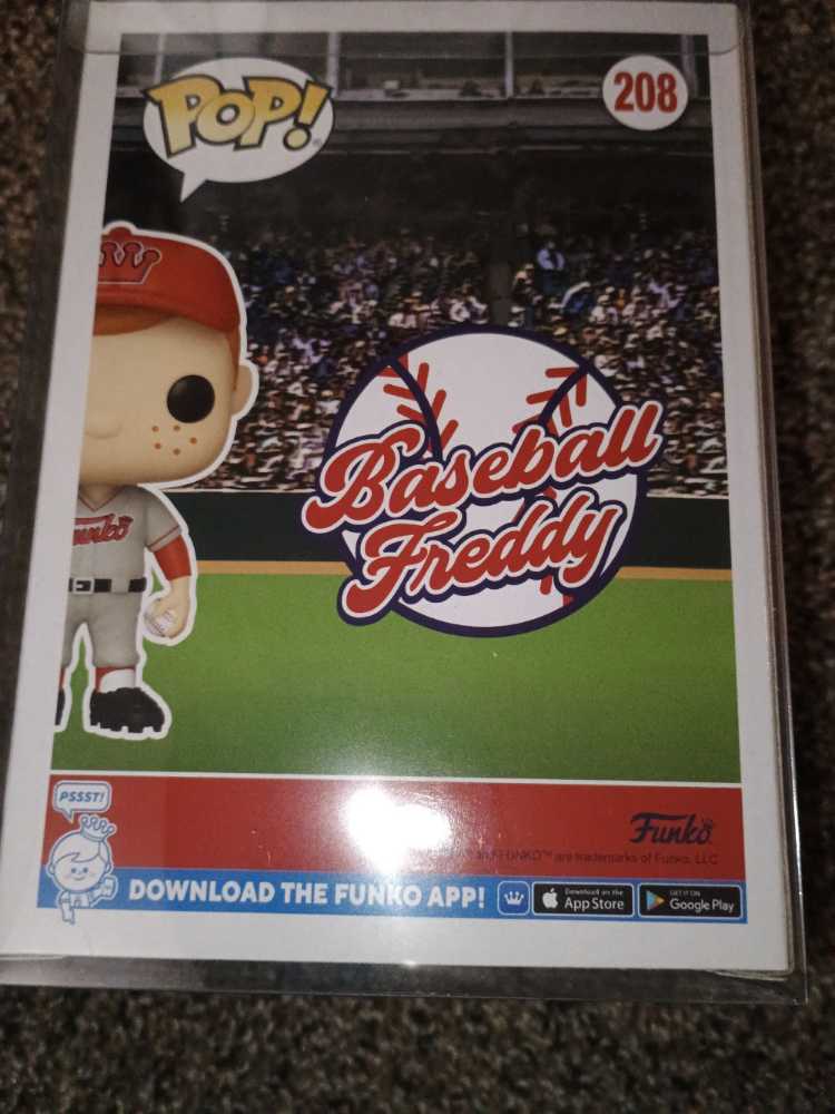 Freddy Funko: Baseball Freddy Red Hat #208 - Funko (Freddy Funko) action figure collectible [Barcode 889698708661] - Main Image 2