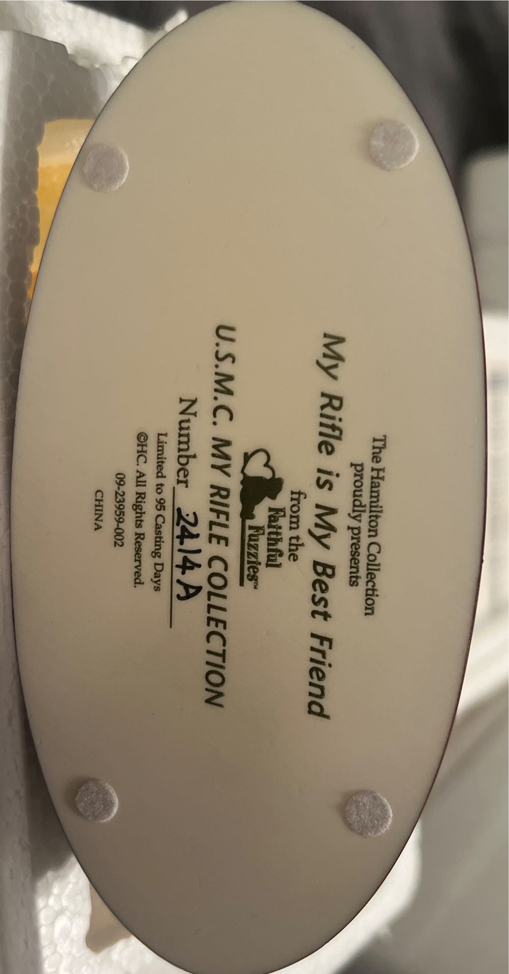 USMC My Rifle Collection - The Hamilton Collection (Faithful Fuzzies) action figure collectible - Main Image 2