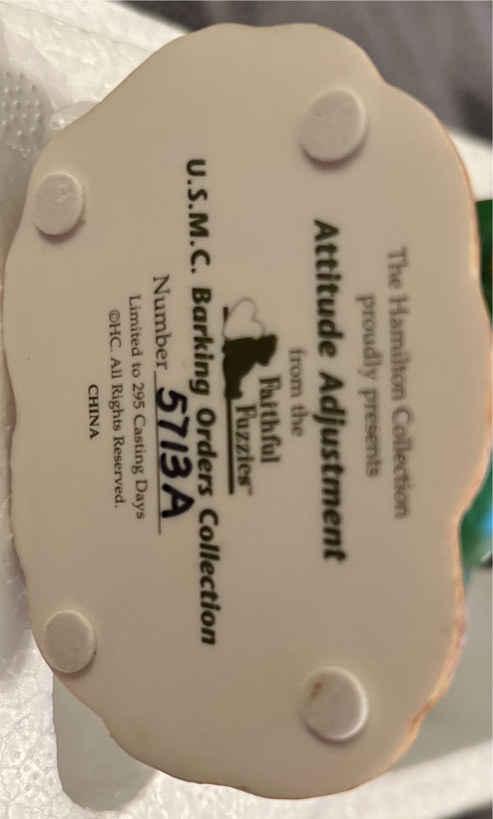 USMC Barking Orders Collection - The Hamilton Collection (Faithful Fuzzies) action figure collectible - Main Image 2