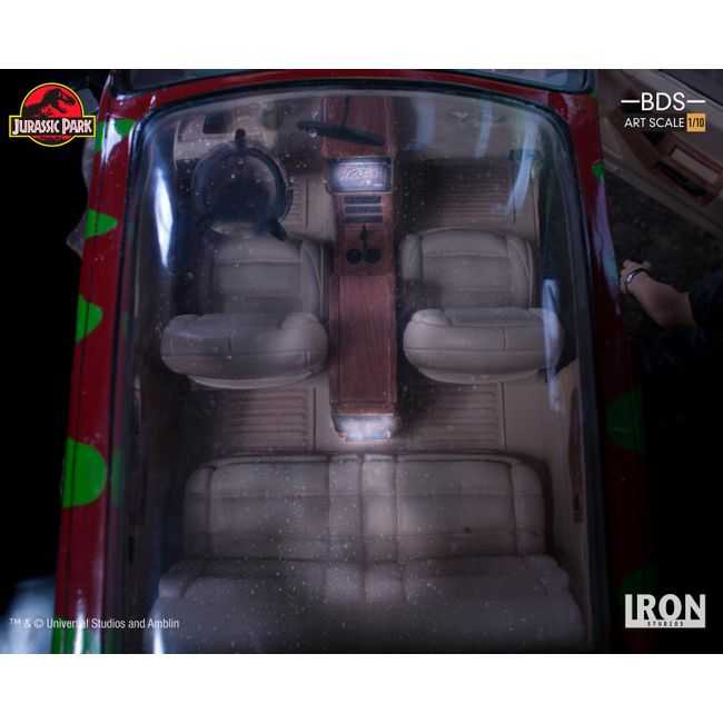 ESTÁTUA T-REX ATTACK BDS ART SCALE 1/10 - JURASSIC PARK (SET B) - Iron Studios action figure collectible [Barcode 751320773395] - Main Image 3