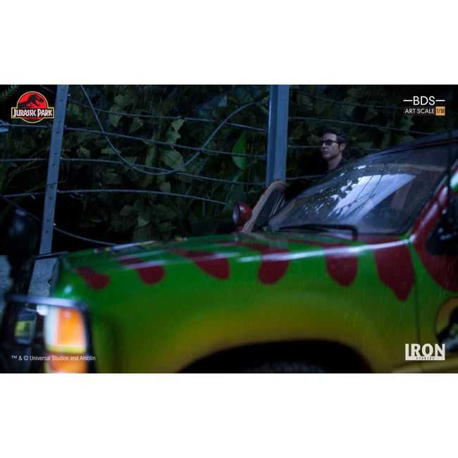 ESTÁTUA T-REX ATTACK BDS ART SCALE 1/10 - JURASSIC PARK (SET B) - Iron Studios action figure collectible [Barcode 751320773395] - Main Image 4