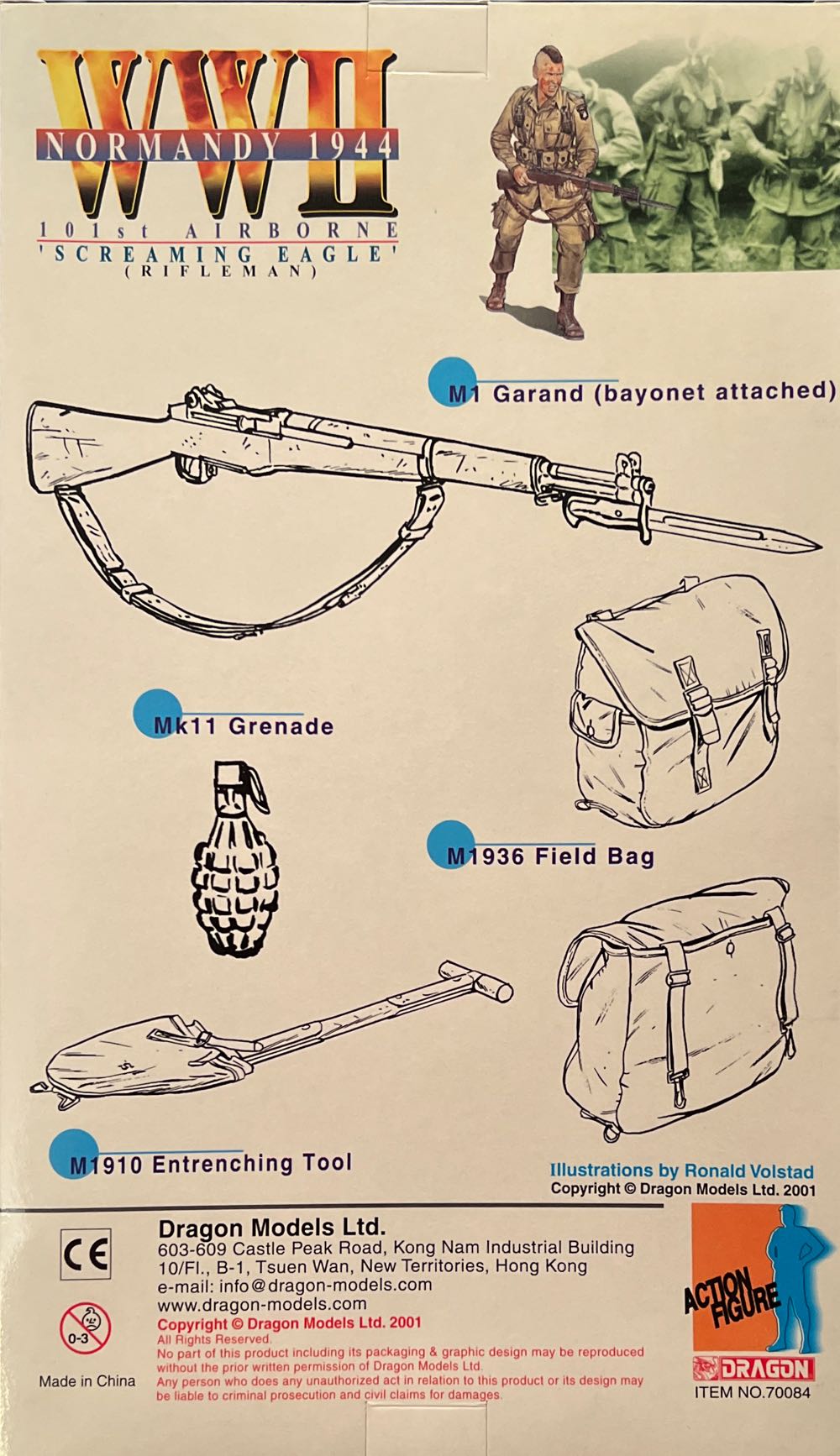 New Generation WWII 101st Airborne - Dragon Models Ltd. (Normandy 1944) action figure collectible [Barcode 089195700841] - Main Image 3