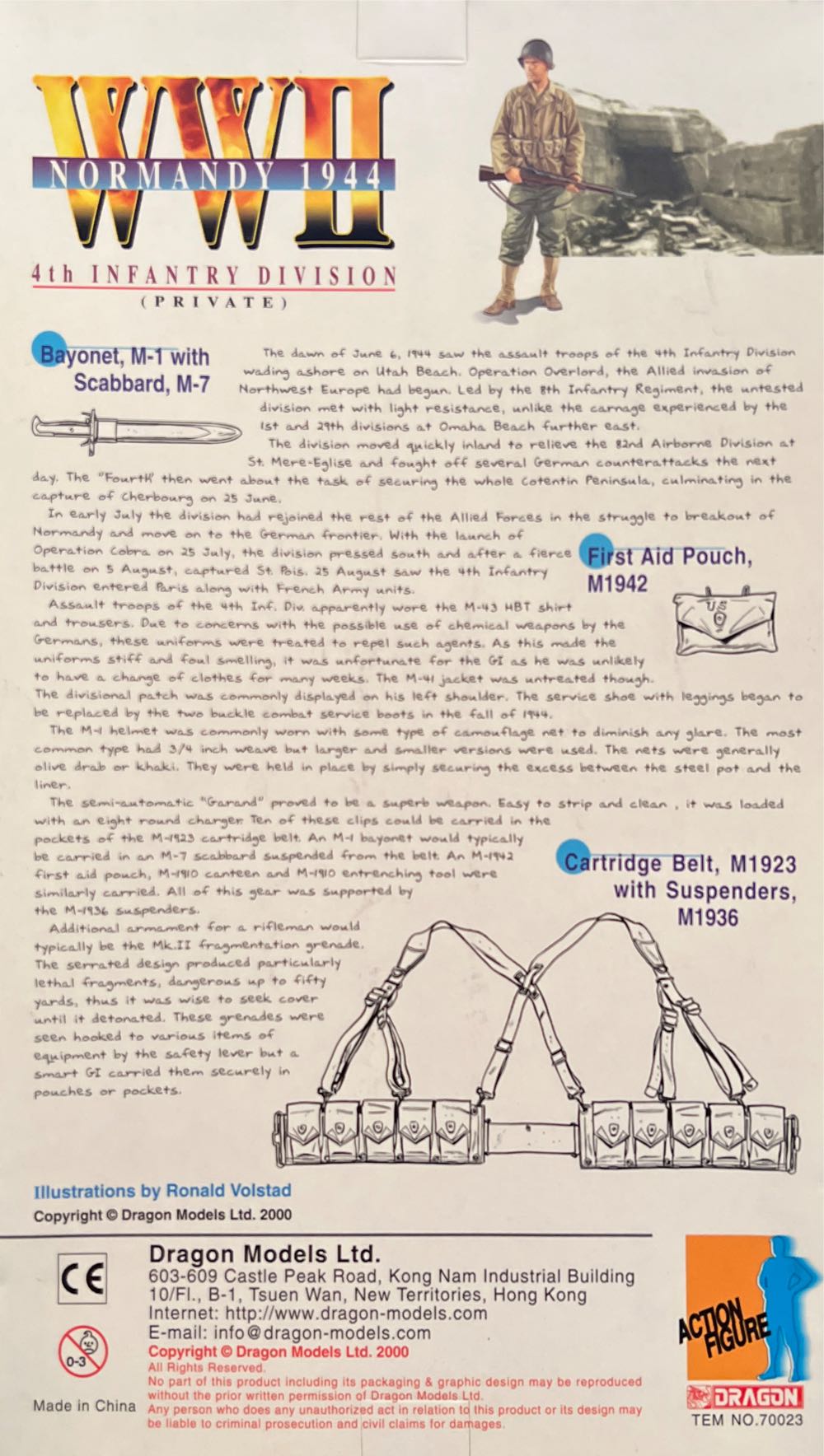 New Generation WWII 4th Infantry Division - Dragon Models Ltd. (Normandy 1944) action figure collectible [Barcode 089195700230] - Main Image 3