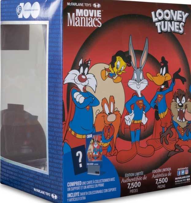 Mcfarlane Toys Movie Maniacs 7” Posed Wb100 Wave 1 Bugs Bunny As Superman Looney Tunes - McFarlane Toys (Movie Maniacs) action figure collectible [Barcode 787926140019] - Main Image 4