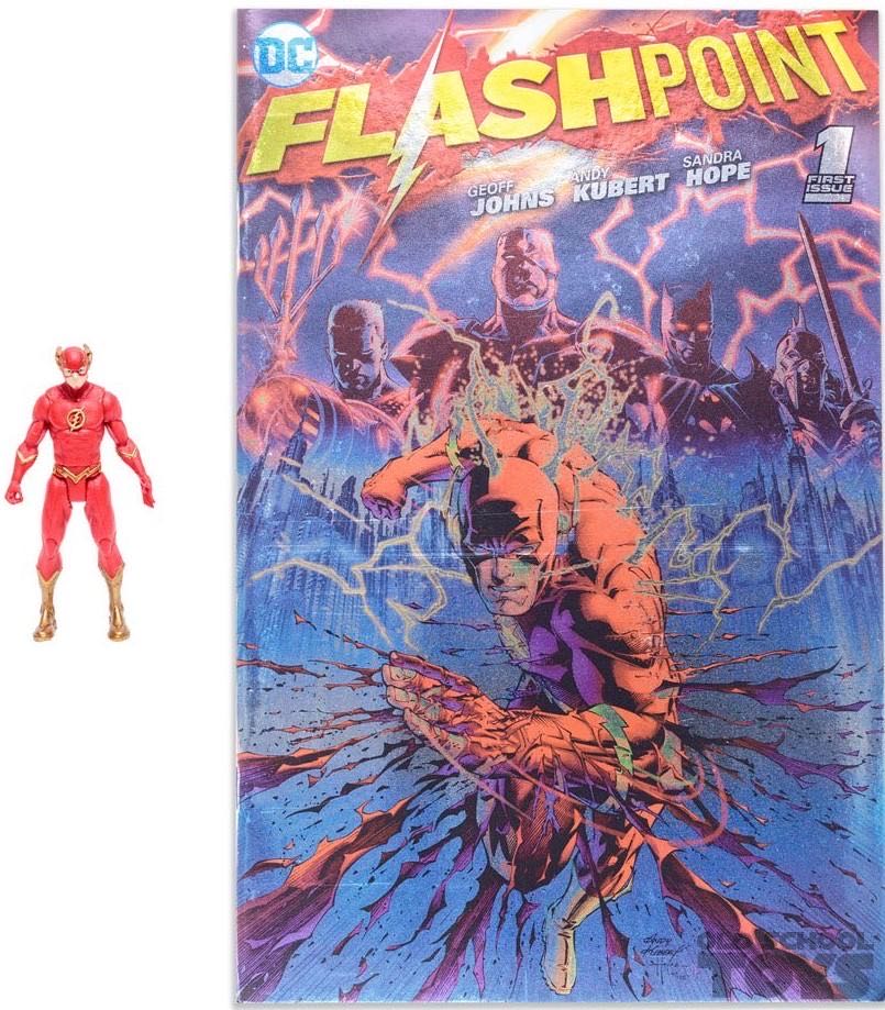 Mcfarlane Toys DC Direct Page Punchers The Flash Chase Metallic Foil Variant  - McFarlane Toys / DC Direct (DC Page Punchers) action figure collectible [Barcode 787926158397] - Main Image 4