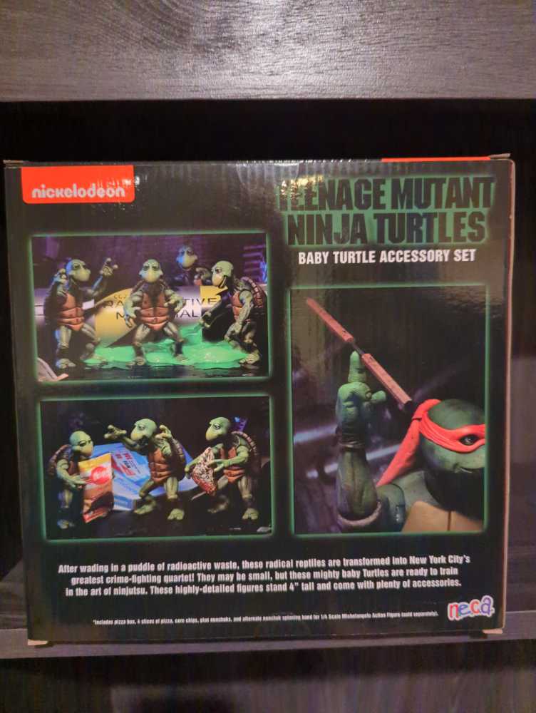 TMNT - Baby Turtle Accessory Set - Movie - NECA, Inc. (Teenage Mutant Ninja Turtles (Movie)) action figure collectible [Barcode 8644322540640] - Main Image 2