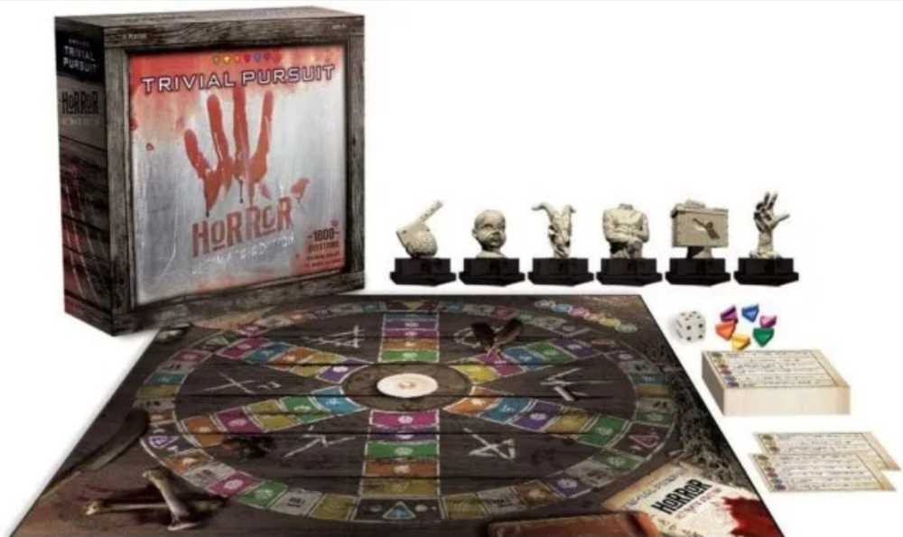 Trivial Pursuit Horror Ultimate Edition | Horror Trivia Game Featuring Questions From Classic Horror Films & Books | Collectible Trivia Board Game For Fans Of Horror Movies - Hasbro (Board Games) action figure collectible [Barcode 700304153746] - Main Image 2