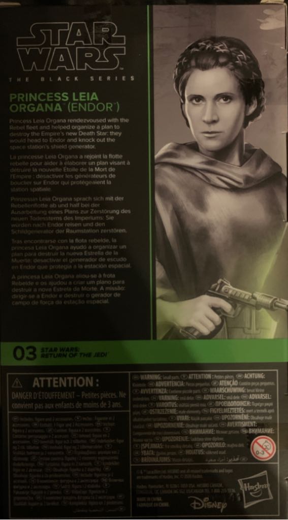 Black Series Princess Leia Organa ( Endor ) #03 - Hasbro (Star Wars The Black Series 6”) action figure collectible - Main Image 2