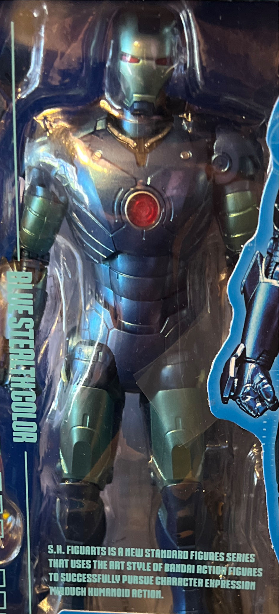 S. H. Figuarts Iron Man Mark 3 (III) Blue Stealth - S. H. Figuarts (Iron Man) action figure collectible [Barcode 4549660247913] - Main Image 2