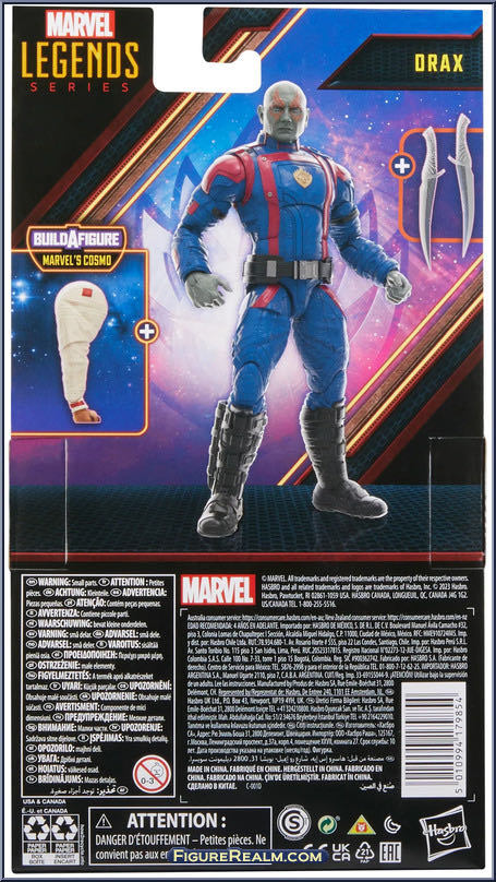 ML MCU Drax GotG Vol 3 - Hasbro (Marvel Legends) (Marvel’s Cosmo BAF Wave) action figure collectible [Barcode 5010994179854] - Main Image 2