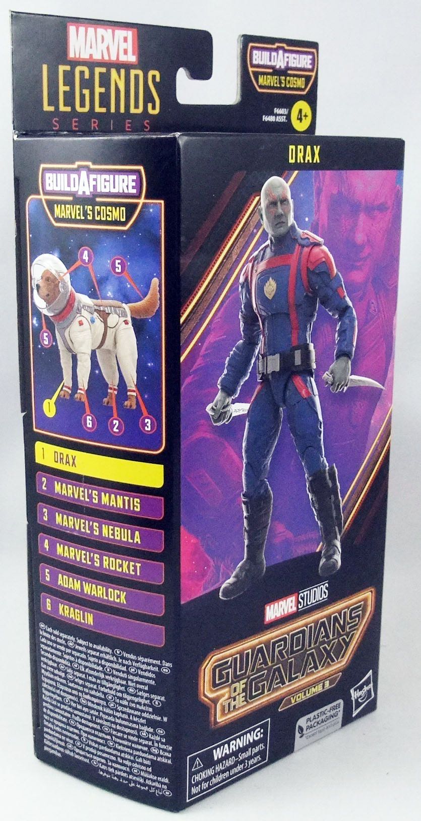 ML MCU Drax GotG Vol 3 - Hasbro (Marvel Legends) (Marvel’s Cosmo BAF Wave) action figure collectible [Barcode 5010994179854] - Main Image 4