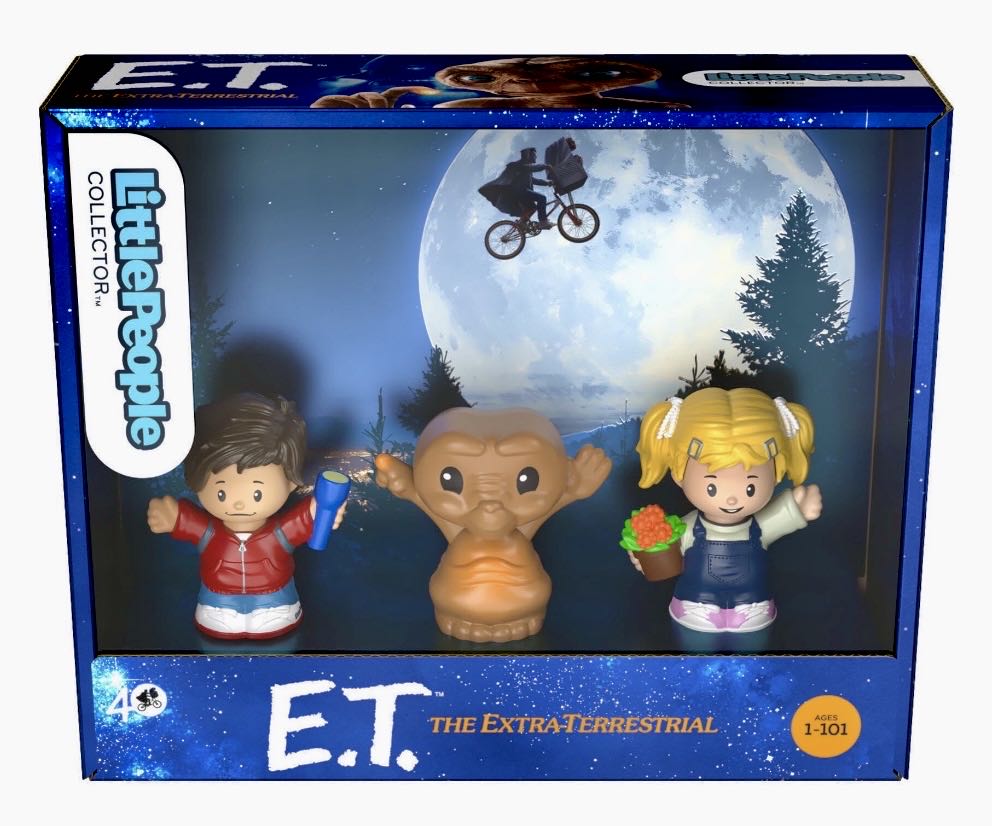 Little People COLLECTOR: E.T. The Extra-Terrestrial Special Edition 3-Pack Gift Set - Fischer-Price (E.T. The Extra-Terrestrial) action figure collectible [Barcode 194735049943] - Main Image 2
