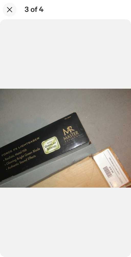 Star Wars Luke Skywalker Master Replicas Force FX Lightsaber SW-203S Sealed 2003 - Master Replicas action figure collectible [Barcode 836453000300] - Main Image 3