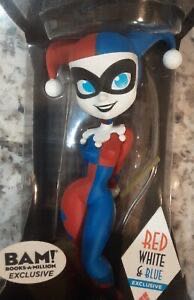 Harley Quinn Red White & Blue Vinyl Figure Cryptozoic Bam! Exclusive Dc Wb  action figure collectible [Barcode 814552027190] - Main Image 1