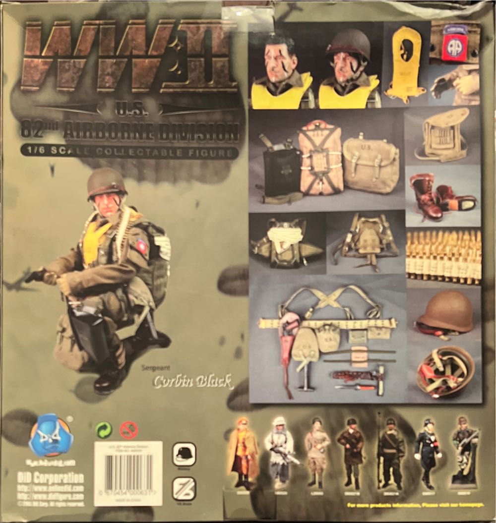 WWII U.S. 82nd Airborne Division - Did Corp action figure collectible [Barcode 870454000631] - Main Image 3