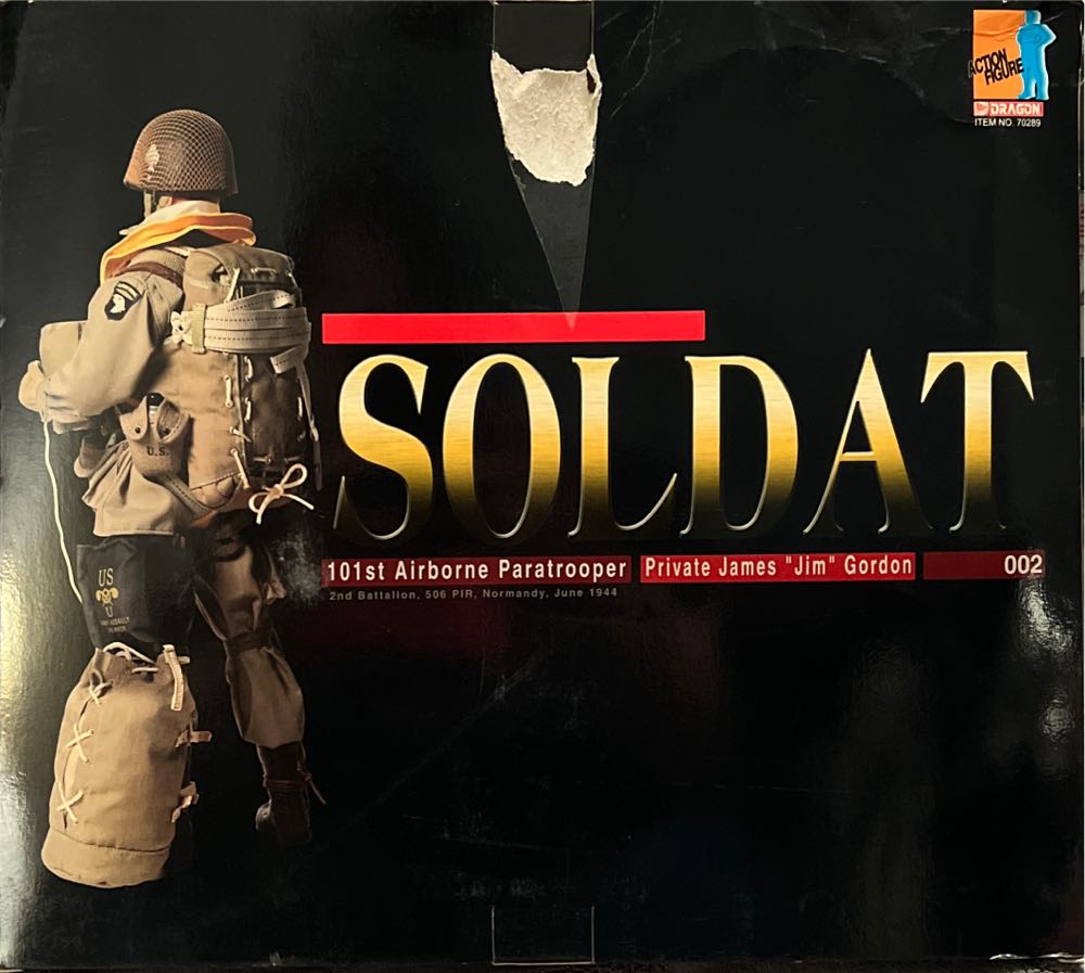 Dragon 101st Airborne Paratrooper Private James ”jim” Gordon - Dragon Models Ltd. (Normandy 1944) action figure collectible [Barcode 089195702890] - Main Image 3