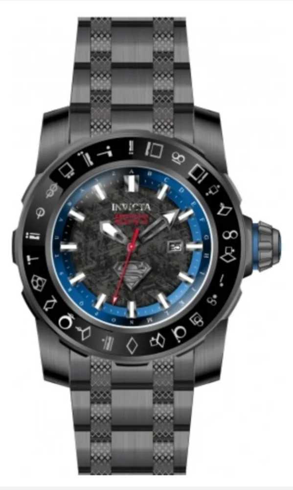 Invicta DC Comics Superman Automatic Men’s Watch w/ Meteorite Dial - 50mm, Gunmetal (34863) - Invicta action figure collectible - Main Image 2