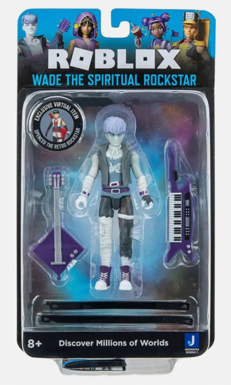 Roblox: Wade The Spiritual Rockstar - Jazwares (Roblox Imagination Collection) action figure collectible - Main Image 3