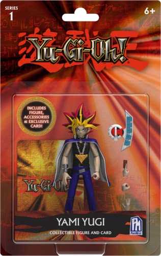 Yu-gi-oh!® Yami Yugi Action Figure 5” Figure W Accessories & Special-edition Card Series 1 - Phatmojo action figure collectible [Barcode 810087210212] - Main Image 1