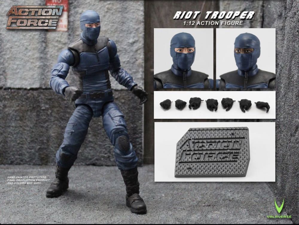 Valaverse Action Force Riot Warfare Republic Guard - Valaverse (Action Force Series 1) action figure collectible [Barcode 618952266865] - Main Image 3