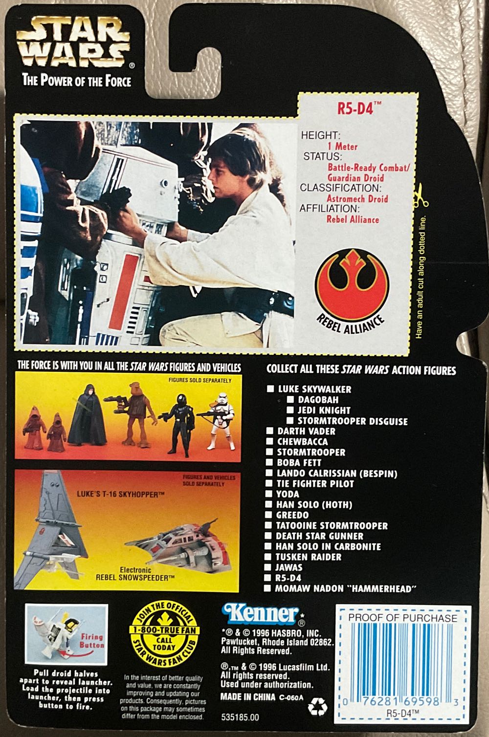 Power Of The Force (RC) - R5D4 - Hasbro (A New Hope) action figure collectible - Main Image 2