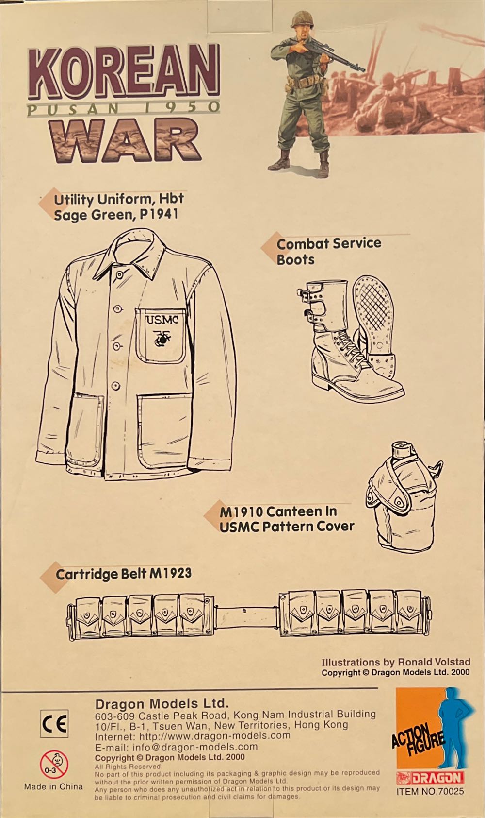 New Generation Korean War, USMC sniper - Dragon Models Ltd. (Pusan 1950) action figure collectible [Barcode 089195700254] - Main Image 3