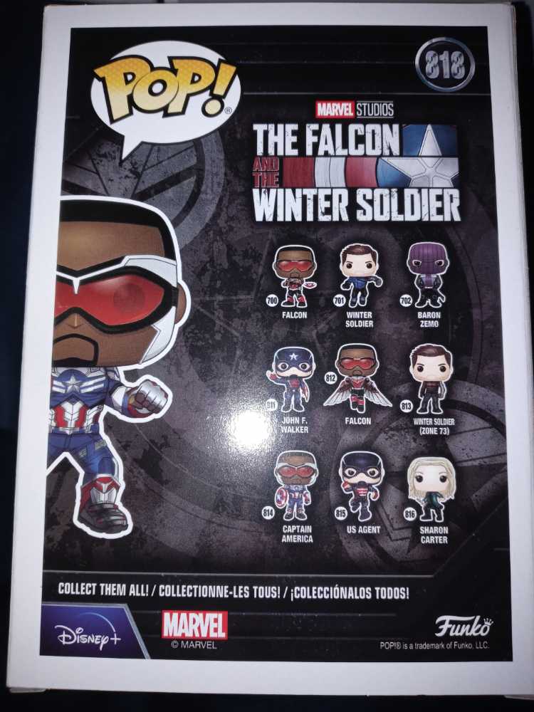 Marvel: Captain America: Sam Wilson With Shield #818 - Funko (Marvel Year of the Sheild) (Marvel Year of the Sheild) action figure collectible [Barcode 889698516501] - Main Image 2