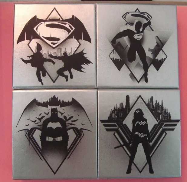 2016 Canada 1/2 oz Silver $10 Batman vs Superman: Dawn of Justice 4 Coin Set  - Royal Canadian Mint action figure collectible [Barcode 623932072572] - Main Image 2