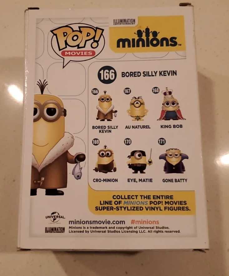 Funko Pop! Movies Minions Bored Silly Kevin #166 - Funko Pop action figure collectible [Barcode 849803051082] - Main Image 3