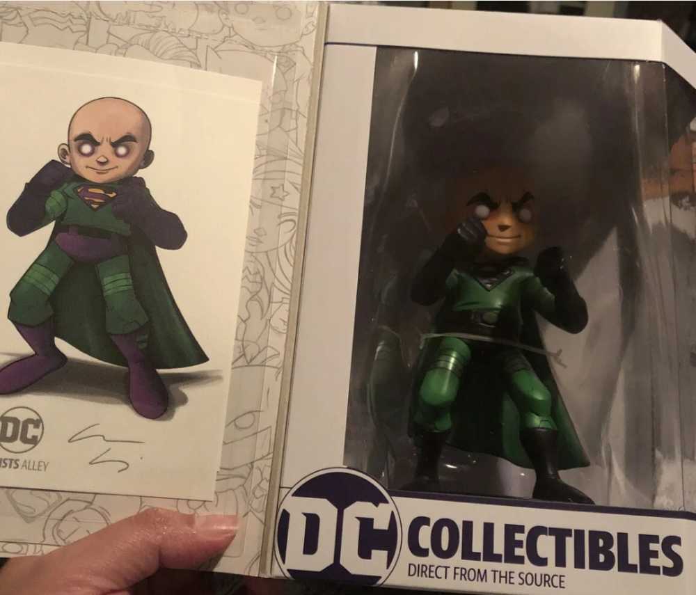 DC Artist Alley Superman 6.6-Inch PVC Collector Statue [Lex Luthor Villain] - DC Collectiblies action figure collectible [Barcode 761941354217] - Main Image 2