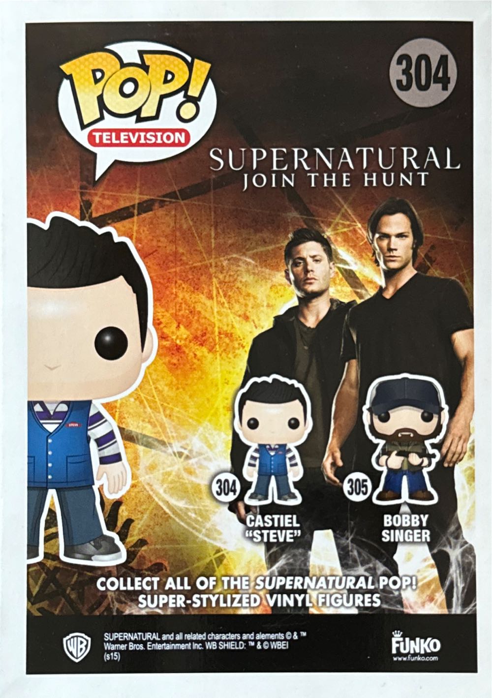 Castiel “Steve” (Hot Topic Exclusive Pre-release) - Funko (Supernatural) action figure collectible [Barcode 849803064631] - Main Image 3