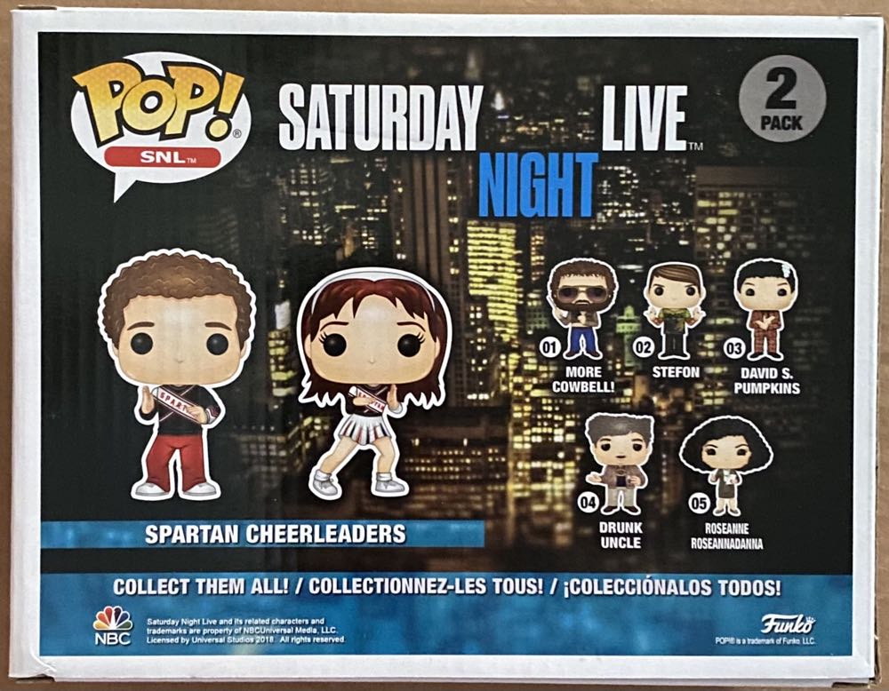 Pop! SNL: Spartan Cheerleaders (2 Pack) - Funko (Saturday Night Live) action figure collectible [Barcode 889698331128] - Main Image 3