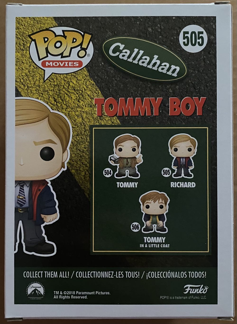 Pop! Movies (Tommy Boy): #505 Richard - Funko (Tommy Boy) action figure collectible [Barcode 889698128377] - Main Image 3