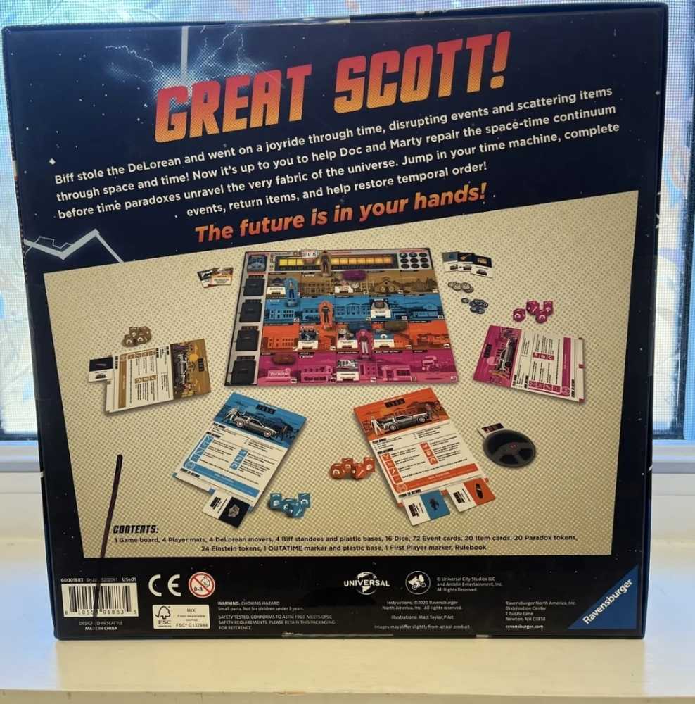 Back to the Future : Dice Through Time Board Game. - Ravensburger (Back To The Future) action figure collectible - Main Image 2