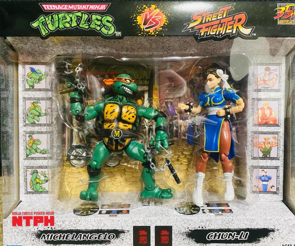 Michaelangelo Vs. Chun Lee - Playmates Toys (Teenage Mutant Ninja Turtles) action figure collectible - Main Image 3