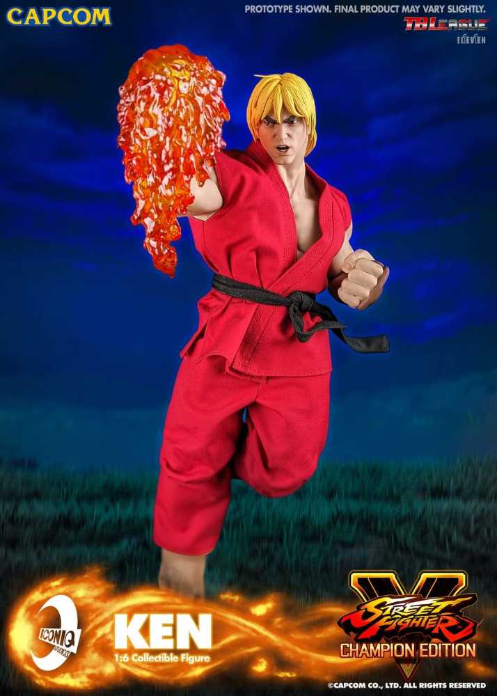 Ken Masters, Street Fighter V: Champion Edition (IQGS-04) - IconiQ Studios (Street Fighter V (2016)) action figure collectible - Main Image 2